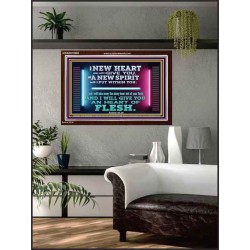 A NEW HEART ALSO WILL I GIVE YOU  Custom Wall Scriptural Art  GWARK10608  
