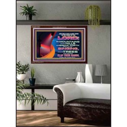 YOU WILL GO OUT WITH JOY AND BE GUIDED IN PEACE  Custom Inspiration Bible Verse Acrylic Frame  GWARK10618  "33X25"
