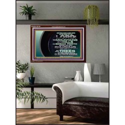 GO OUT WITH CELEBRATION AND BACK IN PEACE  Unique Bible Verse Acrylic Frame  GWARK10618B  "33X25"