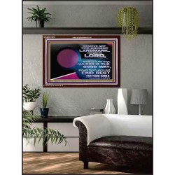 REMOVE NOT THE ANCIENT LANDMARK  Unique Bible Verse Acrylic Frame  GWARK10619  "33X25"