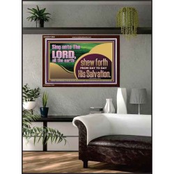 TESTIFY OF HIS SALVATION DAILY  Unique Power Bible Acrylic Frame  GWARK10664  "33X25"