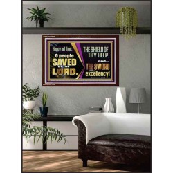 O PEOPLE SAVED BY THE LORD  Children Room Wall Acrylic Frame  GWARK10699  "33X25"