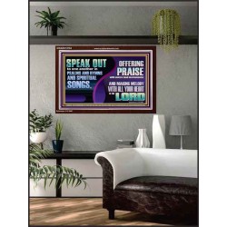 MAKE MELODY TO THE LORD WITH ALL YOUR HEART  Ultimate Power Acrylic Frame  GWARK10704  "33X25"