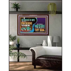 THE ANCIENT OF DAYS SHALL PRESERVE THEE FROM ALL EVIL  Scriptures Wall Art  GWARK10729  "33X25"