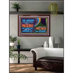 THE ANCIENT OF DAYS SHALL PRESERVE THY GOING OUT AND COMING  Scriptural Wall Art  GWARK10730  "33X25"