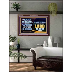 THE WORD OF THE LORD IS CERTAIN AND IT WILL HAPPEN  Modern Christian Wall Décor  GWARK10780  "33X25"