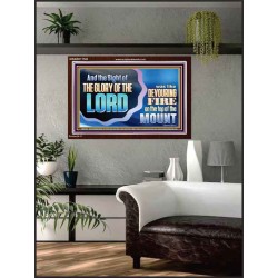 THE SIGHT OF THE GLORY OF THE LORD IS LIKE A DEVOURING FIRE ON THE TOP OF THE MOUNT  Righteous Living Christian Picture  GWARK11748  "33X25"