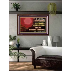 THE RIGHTEOUSNESS OF THY TESTIMONIES IS EVERLASTING O LORD  Religious Wall Art   GWARK12048  "33X25"