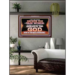 LET NO MAN DECEIVE YOU WITH VAIN WORDS  Scripture Art Work Acrylic Frame  GWARK12057  "33X25"