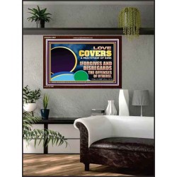 FORGIVES AND DISREGARDS THE OFFENSES OF OTHERS  Religious Wall Art Acrylic Frame  GWARK12067  "33X25"