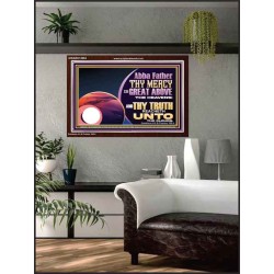 ABBA FATHER THY MERCY IS GREAT ABOVE THE HEAVENS  Contemporary Christian Paintings Acrylic Frame  GWARK12084  