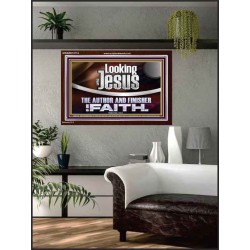 LOOKING UNTO JESUS THE AUTHOR AND FINISHER OF OUR FAITH  Modern Wall Art  GWARK12114  "33X25"