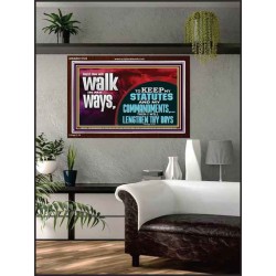 KEEP MY STATUTES AND MY COMMANDMENTS  Custom Wall Scripture Art  GWARK12125  "33X25"