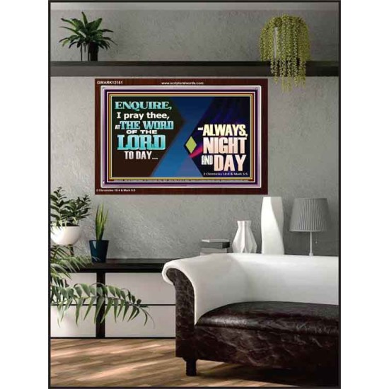 THE WORD OF THE LORD TO DAY  New Wall Décor  GWARK12151  