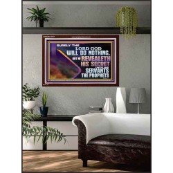 THE LORD REVEALETH HIS SECRET TO THOSE VERY CLOSE TO HIM  Bible Verse Wall Art  GWARK12167  "33X25"