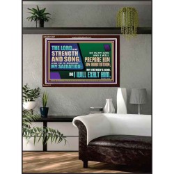 THE LORD IS MY STRENGTH AND SONG AND I WILL EXALT HIM  Children Room Wall Acrylic Frame  GWARK12357  "33X25"