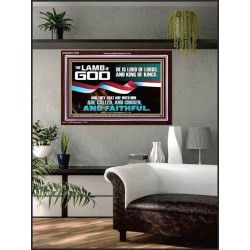 THE LAMB OF GOD LORD OF LORD AND KING OF KINGS  Scriptural Verse Acrylic Frame   GWARK12705  "33X25"