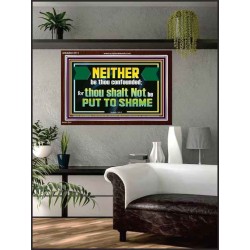 NEITHER BE THOU CONFOUNDED  Encouraging Bible Verses Acrylic Frame  GWARK12711  "33X25"