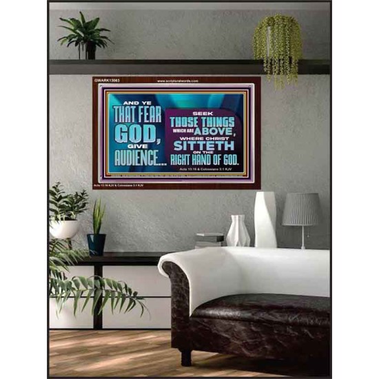 THE RIGHT HAND OF GOD  Church Office Acrylic Frame  GWARK13063  