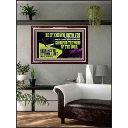 GLORIFIED THE WORD OF THE LORD  Righteous Living Christian Acrylic Frame  GWARK13070  "33X25"