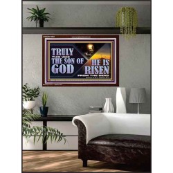 TRULY THIS WAS THE SON OF GOD HE IS RISEN FROM THE DEAD  Sanctuary Wall Acrylic Frame  GWARK13092  "33X25"