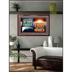 OUR LORD JESUS CHRIST THE LIGHT OF THE WORLD  Christian Wall Décor Acrylic Frame  GWARK13122B  "33X25"