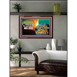 THERE SHALL BE NO LOSS  Righteous Living Christian Acrylic Frame  GWARK9543  "33X25"