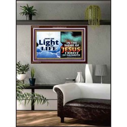 HAVE THE LIGHT OF LIFE  Sanctuary Wall Acrylic Frame  GWARK9547  "33X25"