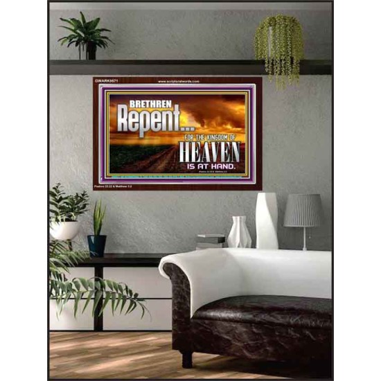 THE KINGDOM OF HEAVEN IS AT HAND  Children Room Acrylic Frame  GWARK9571  