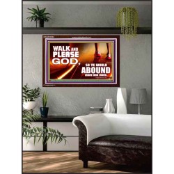 WALK AND PLEASE GOD  Scripture Art Acrylic Frame  GWARK9594  "33X25"