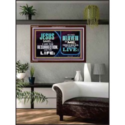 BELIEVE IN HIM AND THOU SHALL LIVE  Bathroom Wall Art Picture  GWARK9791  "33X25"