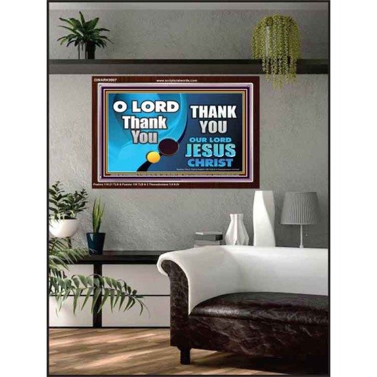 THANK YOU OUR LORD JESUS CHRIST  Custom Biblical Painting  GWARK9907  