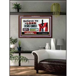 WHOSOEVER BELIEVETH ON HIM SHALL NOT BE ASHAMED  Contemporary Christian Wall Art  GWARK9917  "33X25"