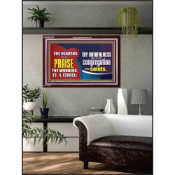 HEAVENS SHALL PRAISE THY WONDERS O LORD  Scriptural Wall Art  GWARK9976  "33X25"