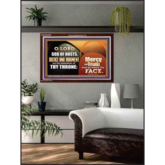 MERCY AND TRUTH SHALL GO BEFORE THEE O LORD OF HOSTS  Christian Wall Art  GWARK9982  