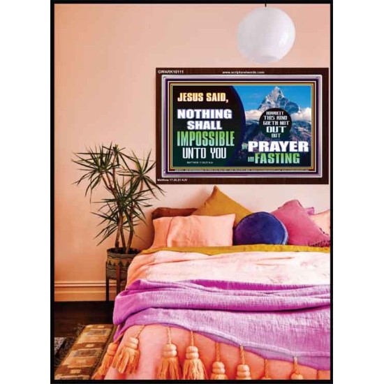 WITH GOD NOTHING SHALL BE IMPOSSIBLE  Modern Wall Art  GWARK10111  
