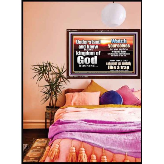 BEWARE OF THE CARE OF THIS LIFE  Unique Bible Verse Acrylic Frame  GWARK10317  