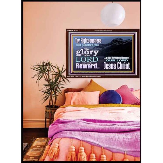 THE GLORY OF THE LORD WILL BE UPON YOU  Custom Inspiration Scriptural Art Acrylic Frame  GWARK10320  