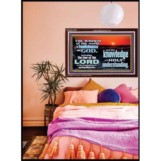 THE FEAR OF THE LORD BEGINNING OF WISDOM  Inspirational Bible Verses Acrylic Frame  GWARK10337  