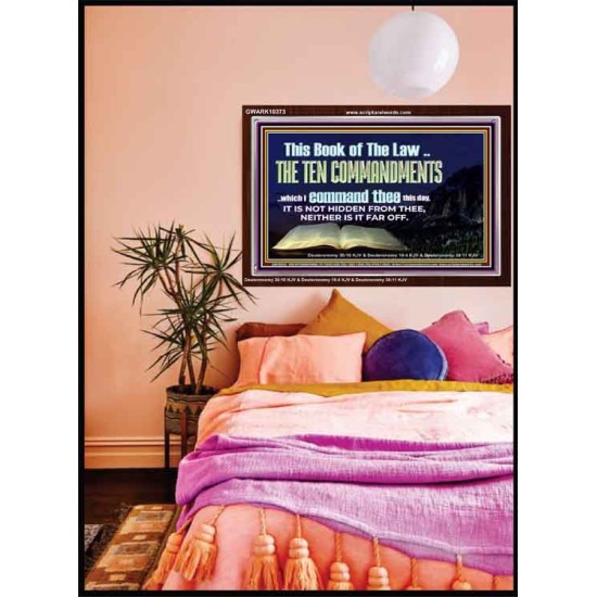 DO NOT IGNORE THE TEN COMMANDMENTS  Unique Power Bible Acrylic Frame  GWARK10373  