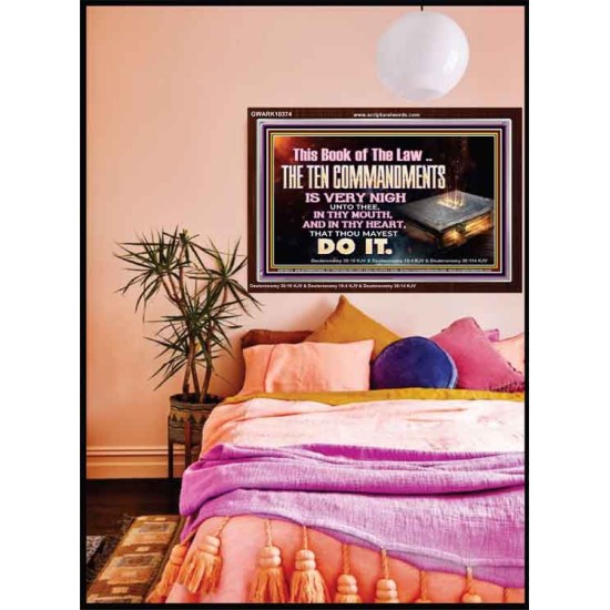 KEEP THE TEN COMMANDMENTS FERVENTLY  Ultimate Power Acrylic Frame  GWARK10374  