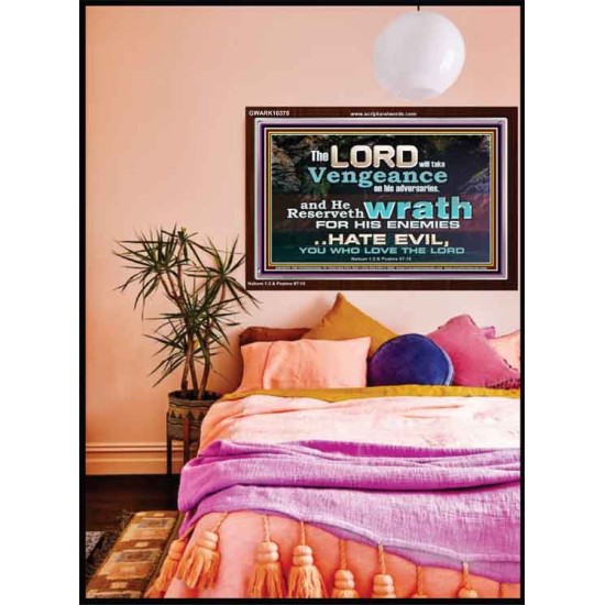 HATE EVIL YOU WHO LOVE THE LORD  Children Room Wall Acrylic Frame  GWARK10378  