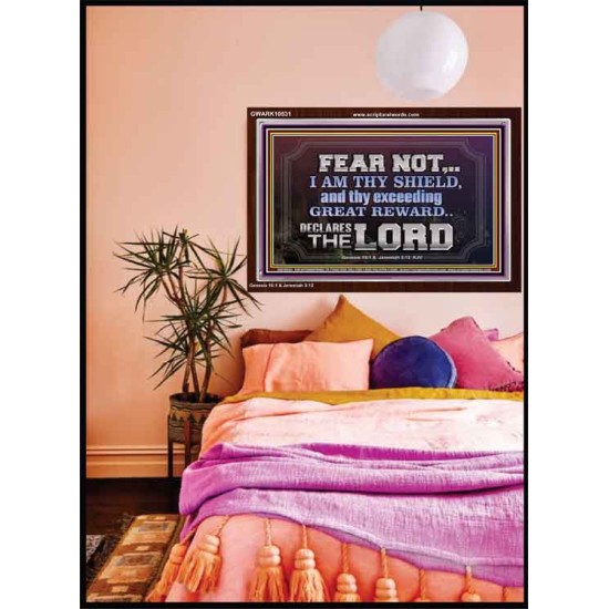 I AM THY SHIELD AND EXCEEDING GREAT REWARD  Unique Power Bible Acrylic Frame  GWARK10531  