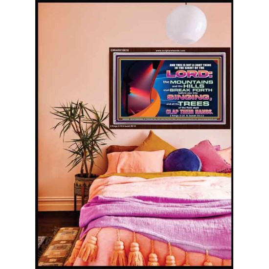YOU WILL GO OUT WITH JOY AND BE GUIDED IN PEACE  Custom Inspiration Bible Verse Acrylic Frame  GWARK10618  
