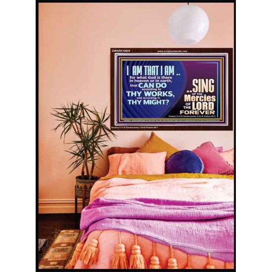 I AM THAT I AM GREAT AND MIGHTY GOD  Bible Verse for Home Acrylic Frame  GWARK10625  