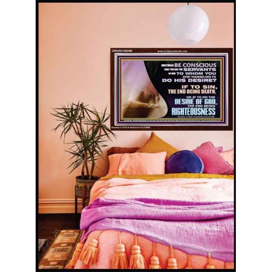 GIVE YOURSELF TO DO THE DESIRES OF GOD  Inspirational Bible Verses Acrylic Frame  GWARK10628B  