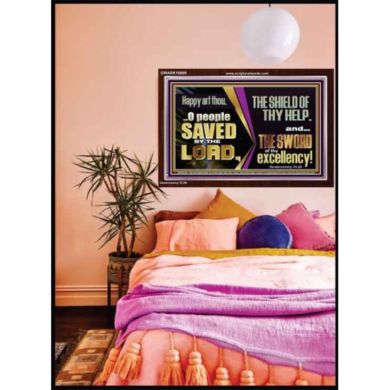 O PEOPLE SAVED BY THE LORD  Children Room Wall Acrylic Frame  GWARK10699  