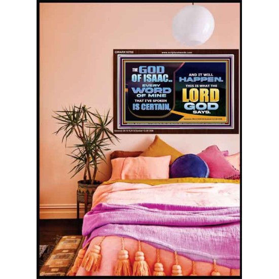 THE WORD OF THE LORD IS CERTAIN AND IT WILL HAPPEN  Modern Christian Wall Décor  GWARK10780  