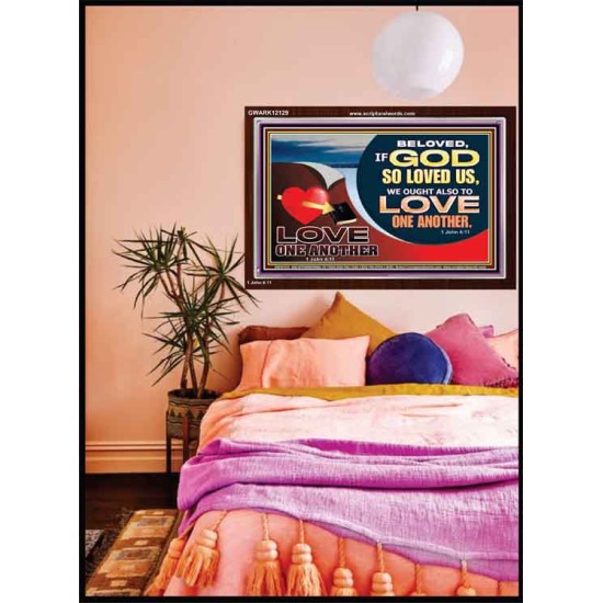 LOVE ONE ANOTHER  Custom Contemporary Christian Wall Art  GWARK12129  