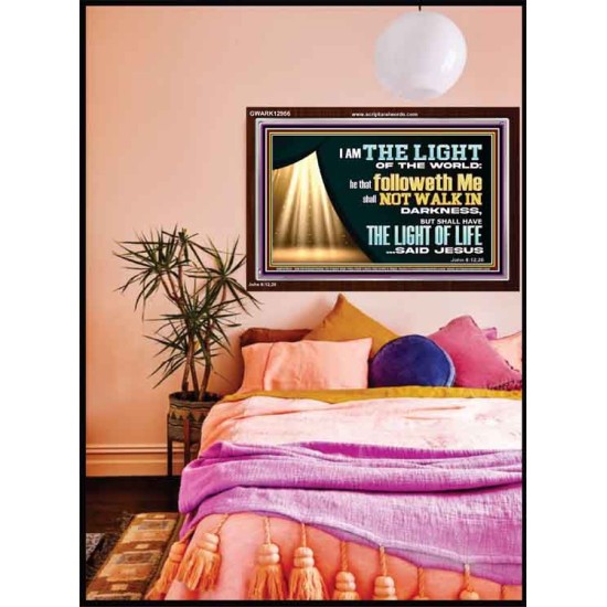 HE THAT FOLLOWETH ME SHALL NOT WALK IN DARKNESS  Modern Christian Wall Décor  GWARK12956  